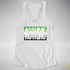 Assume Nothing Aromantic Pride Flag Racerback Tank - White